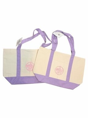 Trader Joe’s Lavender and Pink Tote Bags- Set of 2 New With Tags